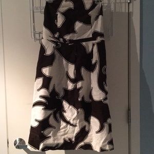 NWT graphic print strapless empire waist dress!